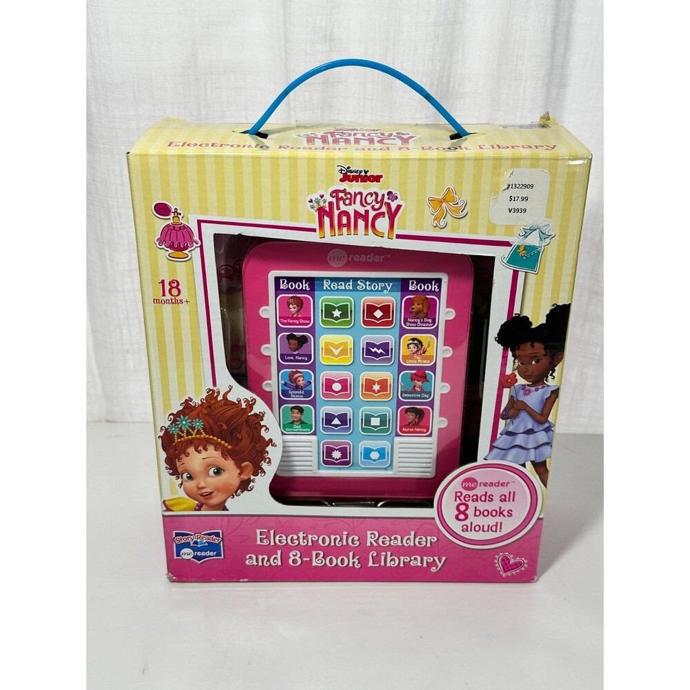 Fancy Nancy Electronic Me Reader and 8 Sound Book Library Story Reader NEW